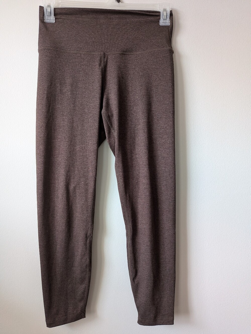 Quince Ultra-Soft High-Rise Legging Heather Espresso Size Medium